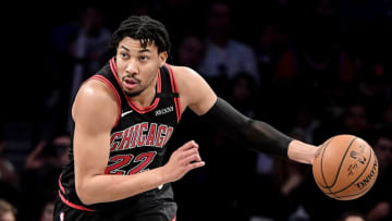 NEW YORK, NEW YORK - MARCH 08: Otto Porter Jr. #22 of the Chicago Bulls handles the ball on offense against the Brooklyn Nets in the second half at Barclays Center on March 08, 2020 in New York City. NOTE TO USER: User expressly acknowledges and agrees that, by downloading and or using this photograph, User is consenting to the terms and conditions of the Getty Images License Agreement. (Photo by Steven Ryan/Getty Images)