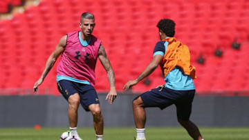 LONDON, ENGLAND - AUGUST 17: Toby Alderweireld of Tottenham during the Tottenham Hotspur training session at Wembley Stadium on August 17, 2016 in London, England. (Photo by Tottenham Hotspur FC/Tottenham Hotspur FC via Getty Images)