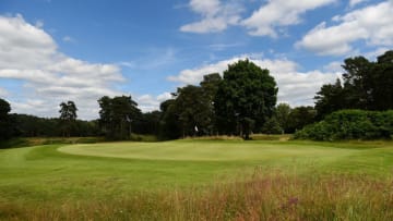 CAMBERLEY, ENGLAND - JULY 05: A general view of the 14th green during the PGA Lombard Trophy National Pro-Am South Regional Qualifier at Camberley Heath Golf Club on July 05, 2016 in Camberley, England. (Photo by Tom Dulat/Getty Images)