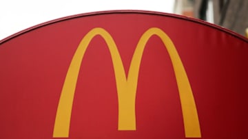 NEW YORK, NY - FEBRUARY 09: An awning stands over a McDonald's entrance in lower Manhattan on February 9, 2015 in New York City. McDonald's Corporation has said sales in January fell a worse-than-expected 1.8%. While the fast-food restaurant chain said U.S. and Europe sales showed signs of improvement, Asia sales slowed. McDonald's is facing new completion from trendier and more health conscious fast food chains like Chipotle Mexican Grill and Shake Shack. (Photo by Spencer Platt/Getty Images)