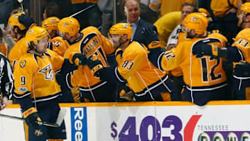 NASHVILLE, TN - FEBRUARY 21: Filip Forsberg