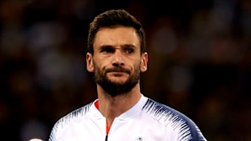 Hugo Lloris of Tottenham during the Group B match of the UEFA Champions League between Tottenham Hotspurs and FC Barcelona at Wembley Stadium on October 03, 2018 in London, England. (Photo by Jose Breton/NurPhoto via Getty Images)