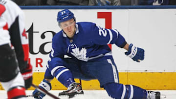 TORONTO, ON - FEBRUARY 10: Travis Dermott