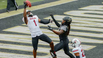 Jaycee Horn #1 of the South Carolina Gamecocks. (Photo by Frederick Breedon/Getty Images)
