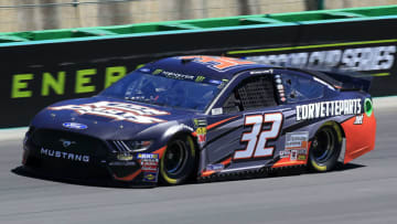 SPARTA, KENTUCKY - JULY 12: Corey LaJoie, driver of the #32 CorvetteParts.net Ford, practices for the Monster Energy NASCAR Cup Series Quaker State 400 Presented by Walmart at Kentucky Speedway on July 12, 2019 in Sparta, Kentucky. (Photo by Daniel Shirey/Getty Images)