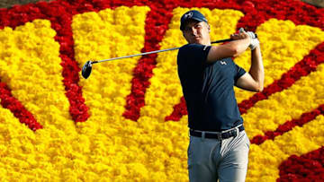 HUMBLE, TX - MARCH 31: Jordan Spieth of the United States hits his tee shot on the 18th hole during the first round of the Shell Houston Open at the Golf Club of Houston on March 31, 2016 in Humble, Texas. (Photo by Scott Halleran/Getty Images)