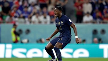 AL RAYYAN, QATAR - NOVEMBER 30: Axel Disasi of France during the World Cup match between Tunisia v France at the Education City Stadium on November 30, 2022 in Al Rayyan Qatar (Photo by David S. Bustamante/Soccrates/Getty Images)
