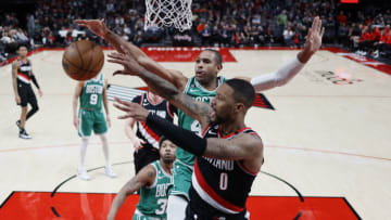 An updated Damian Lillard trade proposal would give the Boston Celtics a potential Big Five for the 2023-24 season and beyond Mandatory Credit: Soobum Im-USA TODAY Sports