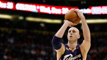 PHOENIX - DECEMBER 21: Zydrunas Ilgauskas #11 of the Cleveland Cavaliers shoots a free throw shot during the NBA game against of the Phoenix Suns at US Airways Center on December 21, 2009 in Phoenix, Arizona. The Cavaliers defeated the Suns 109-91. NOTE TO USER: User expressly acknowledges and agrees that, by downloading and or using this photograph, User is consenting to the terms and conditions of the Getty Images License Agreement. (Photo by Christian Petersen/Getty Images)