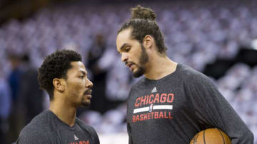 Derrick Rose, Joakim Noah, Chicago Bulls (Photo by Jason Miller/Getty Images)