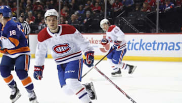 NEW YORK, NEW YORK - MARCH 03: Jake Evans #71 of the Montreal Canadiens. (Photo by Bruce Bennett/Getty Images)