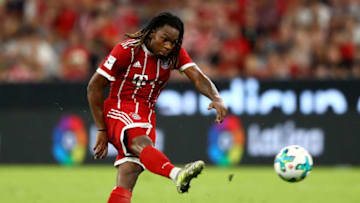 MUNICH, GERMANY - AUGUST 01: Renato Sanches of Muenchen runs with the ball during the Audi Cup 2017 match between Bayern Muenchen and Liverpool FC at Allianz Arena on August 1, 2017 in Munich, Germany. (Photo by Martin Rose/Bongarts/Getty Images)