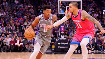 Sacramento Kings shooting guard Malik Monk. Mandatory Credit: Kelley L Cox-USA TODAY Sports