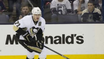 Evgeni Malkin of the Pittsburgh Penguins is "50-50" to play Thursday. Mandatory Credit: Greg Bartram-USA TODAY Sports
