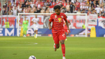 Bayern Munich may miss out on Red Bull Salzburg forward Karim Adeyemi. (Photo by Hans Peter Lottermoser/SEPA.Media /Getty Images)