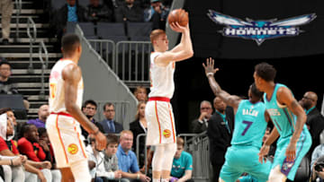 Kevin Huerter #3 of the Atlanta Hawks (Photo by Kent Smith/NBAE via Getty Images)