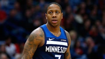 NEW ORLEANS, LOUISIANA - FEBRUARY 08: Isaiah Canaan #7 of the Minnesota Timberwolves reacts during the first half against the New Orleans Pelicans at the Smoothie King Center on February 08, 2019 in New Orleans, Louisiana. NOTE TO USER: User expressly acknowledges and agrees that, by downloading and or using this photograph, User is consenting to the terms and conditions of the Getty Images License Agreement. (Photo by Jonathan Bachman/Getty Images)