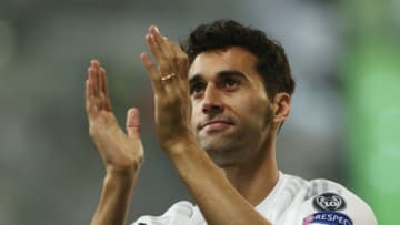 Alvaro Arbeloa of Real Madrid during Real celebrations for their 11th UEFA Champions Cup at the Santiago Bernabeu stadium in Madrid on May 29, 2016, a day after winning the UEFA Champions League final foobtall match between Real Madrid CF, Club Atletico de Madrid held in Milan, Italy on May 28, 2016. (Photo by Raddad Jebarah/NurPhoto via Getty Images)