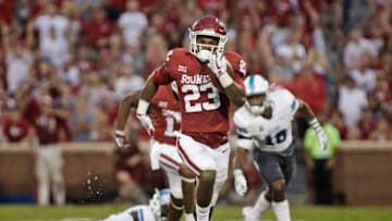 NORMAN, OK - SEPTEMBER 16: Running back Abdul Adams