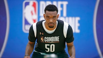 CHICAGO, IL - MAY 17: Keita Bates-Diop #50 looks on during the NBA Draft Combine Day 1 at the Quest Multisport Center on May 17, 2018 in Chicago, Illinois. Copyright 2018 NBAE (Photo by Jeff Haynes/NBAE via Getty Images)