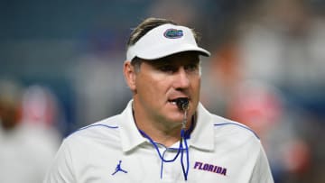 MIAMI, FLORIDA - DECEMBER 30: Head Coach Dan Mullen of the Florida Gators on the field during warm ups prior to the Capital One Orange Bowl against the Virginia Cavaliers at Hard Rock Stadium on December 30, 2019 in Miami, Florida. (Photo by Mark Brown/Getty Images)