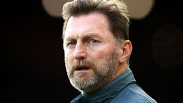 LIVERPOOL, ENGLAND - FEBRUARY 01: Ralph Hasenhuttl, Manager of Southampton looks on prior to the Premier League match between Liverpool FC and Southampton FC at Anfield on February 01, 2020 in Liverpool, United Kingdom. (Photo by Julian Finney/Getty Images)