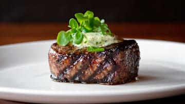 Filet Mignon from Michael Jordan's Steakhouse, dinner to pair with ESPN's The Last Dance. Photos provided by Michael Jordan's Restaurant