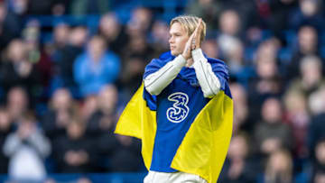 New Chelsea signing Mykhailo Mudryk (Photo by Sebastian Frej/MB Media/Getty Images)
