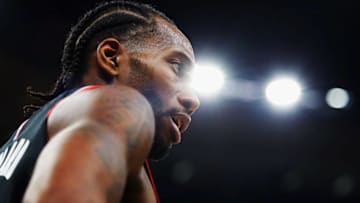 Kawhi Leonard #2 of the Toronto Raptors. (Photo by Tim Bradbury/Getty Images)