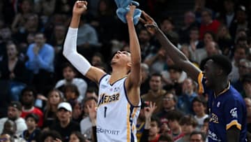 Metropolitan 92's French power forward Victor Wembanyama (Photo by FRANCK FIFE/AFP via Getty Images)