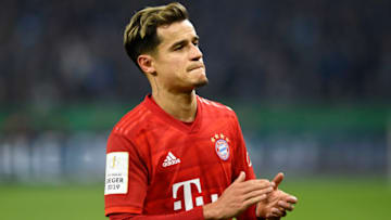 GELSENKIRCHEN, GERMANY - MARCH 03: (BILD ZEITUNG OUT) Philippe Coutinho of Bayern Muenchen looks on after the DFB Cup quarterfinal match between FC Schalke 04 and FC Bayern Muenchen at Veltins Arena on March 3, 2020 in Gelsenkirchen, Germany. (Photo by Ralf Treese/DeFodi Images via Getty Images)