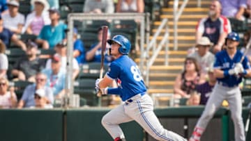 Kacy Clemens #83 of the Toronto Blue Jays. (Photo by Brace Hemmelgarn/Minnesota Twins/Getty Images)