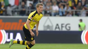 ST GALLEN, SWITZERLAND - JULY 25: Matthias Ginter of Dortmund controls the ball during the friendly match between Juventus and Borussia Dortmund on July 25, 2015 in St Gallen, Switzerland. (Photo by Daniel Kopatsch/Getty Images)