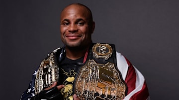 LAS VEGAS, NV - JULY 07: Daniel Cormier poses for a portrait backstage during the UFC 226 event inside T-Mobile Arena on July 7, 2018 in Las Vegas, Nevada. (Photo by Mike Roach/Zuffa LLC/Zuffa LLC via Getty Images)
