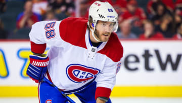 Mar 3, 2022; Calgary, Alberta, CAN; Montreal Canadiens Mike Hoffman. Mandatory Credit: Sergei Belski-USA TODAY Sports
