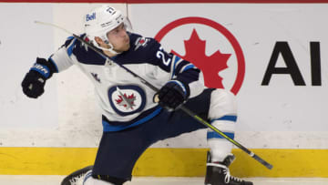 Winnipeg Jets, Nokilaj Ehlers (27). Mandatory Credit: Marc DesRosiers-USA TODAY Sports
