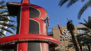 Nov 1, 2014; Houston, TX, USA; General view outside Toyota Center before a game between the Houston Rockets and the Boston Celtics. Mandatory Credit: Troy Taormina-USA TODAY Sports