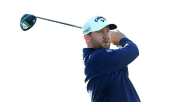 SCOTTSDALE, ARIZONA - FEBRUARY 05: Brice Garnett of the United States plays his shot from the 11th tee during the second round of the Waste Management Phoenix Open at TPC Scottsdale on February 05, 2021 in Scottsdale, Arizona. (Photo by Abbie Parr/Getty Images)