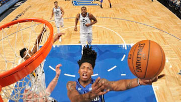 ORLANDO, FL - NOVEMBER 18: Elfrid Payton #2 of the Orlando Magic handles the ball against the Utah Jazz on November 18, 2017 at Amway Center in Orlando, Florida. NOTE TO USER: User expressly acknowledges and agrees that, by downloading and or using this photograph, User is consenting to the terms and conditions of the Getty Images License Agreement. Mandatory Copyright Notice: Copyright 2017 NBAE (Photo by Fernando Medina/NBAE via Getty Images)