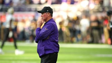 MINNEAPOLIS, MN - SEPTEMBER 11: Minnesota Vikings Head Coach Mike Zimmer on field before the game against the New Orleans Saints on September 11, 2017 at U.S. Bank Stadium in Minneapolis, Minnesota. (Photo by Adam Bettcher/Getty Images)