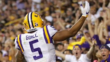BATON ROUGE, LA - OCTOBER 01: Derrius Guice
