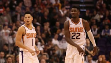 Phoenix Suns Devin Booker Deandre Ayton (Photo by Christian Petersen/Getty Images)