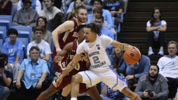 CHAPEL HILL, NORTH CAROLINA - NOVEMBER 20: Cole Anthony #2 of the North Carolina Tar Heels during their game against the Elon Phoenix at the Dean Smith Center on November 20, 2019 in Chapel Hill, North Carolina. North Carolina won 75-61. (Photo by Grant Halverson/Getty Images)