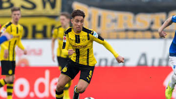 DARMSTADT, GERMANY - FEBRUARY 11: Emre Mor of Dortmund controls the ball during the Bundesliga match between SV Darmstadt 98 and Borussia Dortmund at Jonathan Heimes Stadion am Boellenfalltor on February 11, 2017 in Darmstadt, Germany. (Photo by TF-Images/Getty Images)