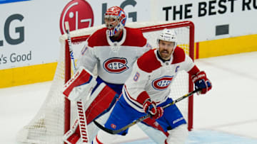 May 20, 2021; Toronto, Ontario, CAN; Montreal Canadiens Shea Weber Carey Price. Mandatory Credit: John E. Sokolowski-USA TODAY Sports