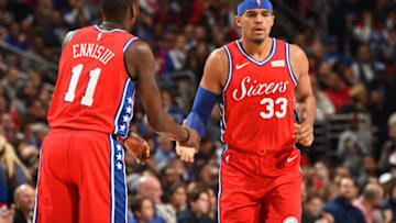 James Ennis III, Tobias Harris | Philadelphia 76ers (Photo by David Dow/NBAE via Getty Images)