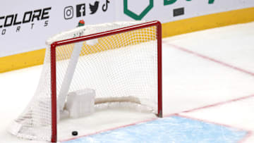 Mar 26, 2022; Montreal, Quebec, CAN; Montreal Canadiens left wing Christian Dvorak (28) (not pictured) scores a goal in a Toronto Maple Leafs empty net during the third period at Bell Centre. Mandatory Credit: Jean-Yves Ahern-USA TODAY Sports