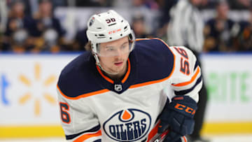 Kailer Yamamoto #56, Edmonton Oilers (Photo by Timothy T Ludwig/Getty Images)
