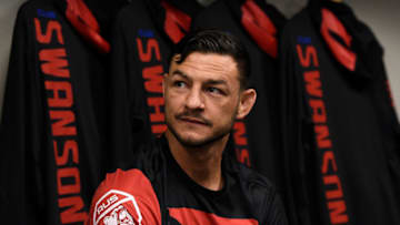 NASHVILLE, TN - APRIL 22: Cub Swanson relaxes in his locker room prior to his bout against Artem Lobov during the UFC Fight Night event at Bridgestone Arena on April 22, 2017 in Nashville, Tennessee. (Photo by Mike Roach/Zuffa LLC/Zuffa LLC via Getty Images)