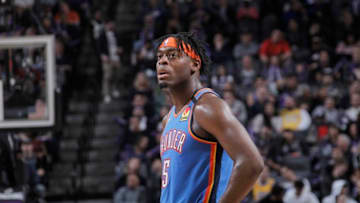 OKC Thunder, Power Ranking W15: Luguentz Dort #5 of the OKC Thunder looks on during the game against the Sacramento Kings (Photo by Rocky Widner/NBAE via Getty Images)